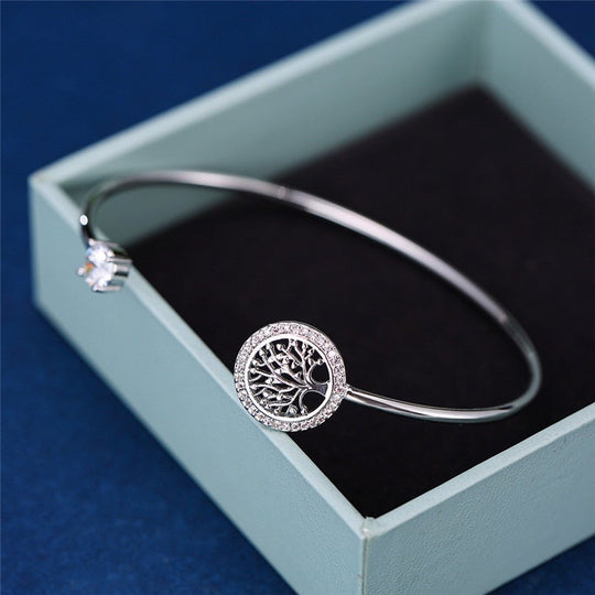 Solenya – Mandala Charm Open Bangle