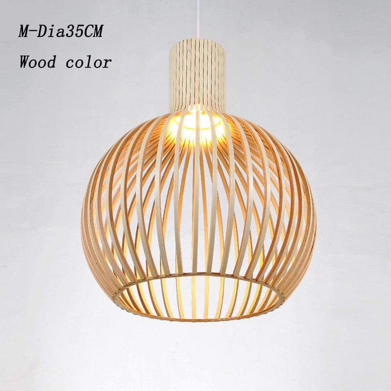 Calla – Sculpted Wooden Pendant Light