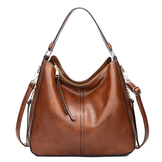 Allyn – Classic Leather Shoulder Bag for Women