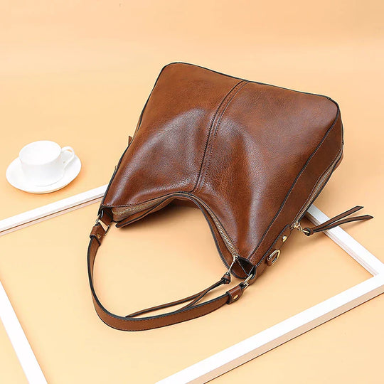 Allyn – Classic Leather Shoulder Bag for Women
