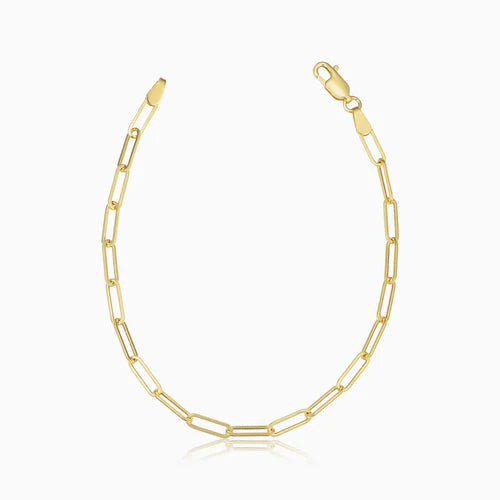 Jaqueline – Gold Paperclip Chain Bracelet