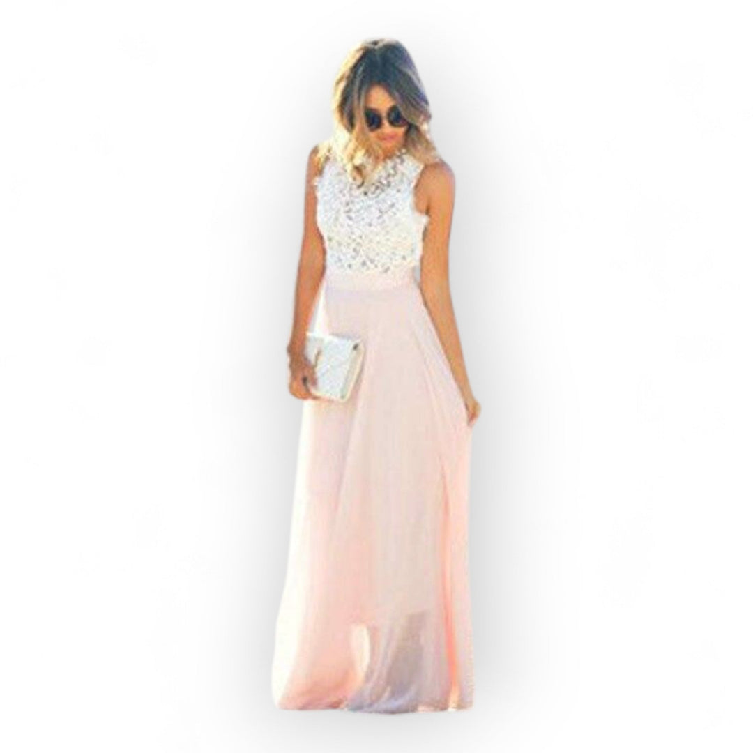Elisette – Maxi Dress with Lace Top
