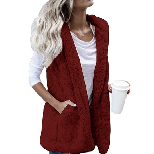 Araceli – Sleeveless Sherpa Vest for Women