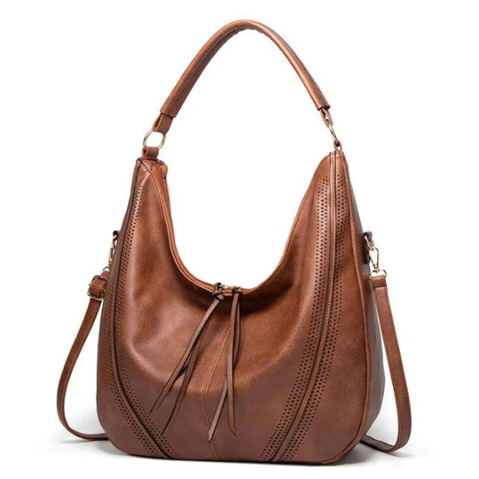 Selvina – Classic Soft Leather Hobo Bag for Women
