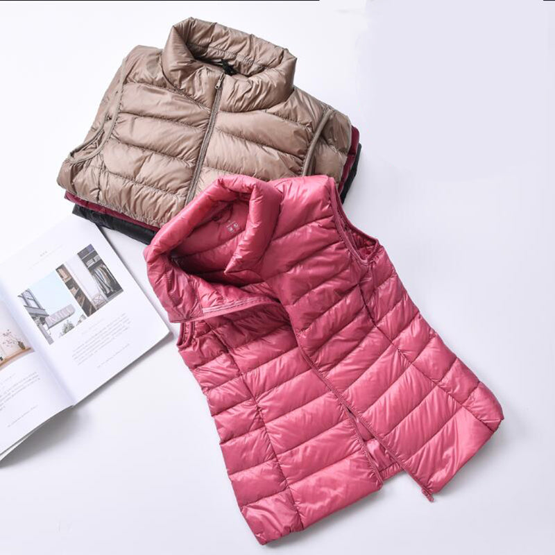 Celestia |  Luxe White Duck‑Feather Vest