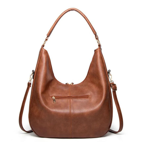 Selvina – Classic Soft Leather Hobo Bag for Women