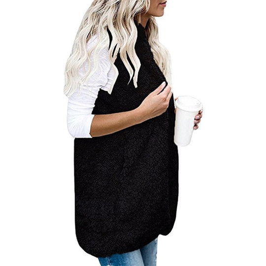Araceli – Sleeveless Sherpa Vest for Women