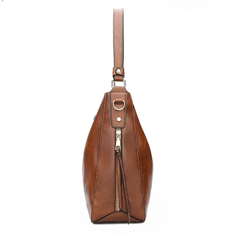 Allyn – Classic Leather Shoulder Bag for Women