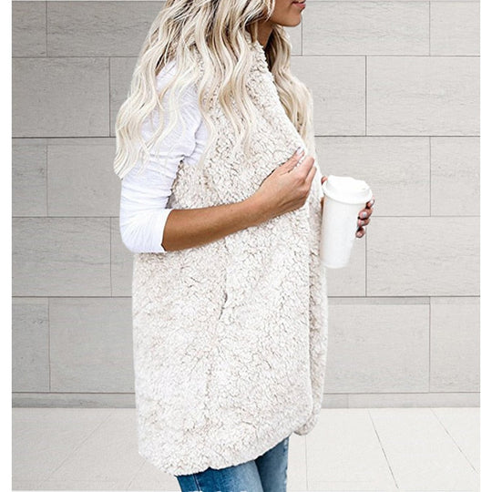 Araceli – Sleeveless Sherpa Vest for Women