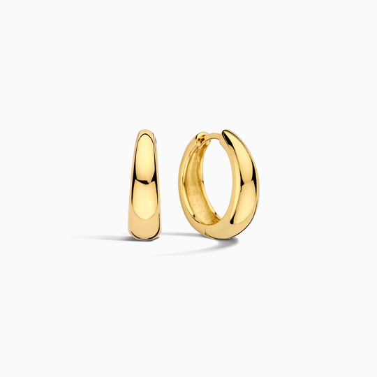 Vivica – Polished Gold Hoop Earrings