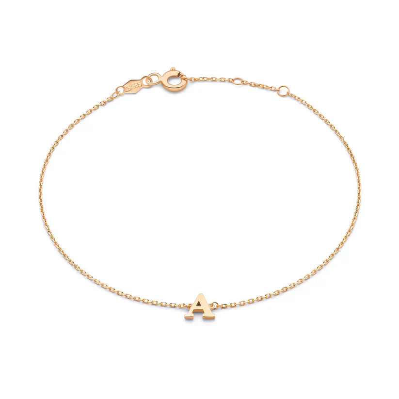 Robyn – Gold Initial Bracelet for Women