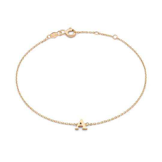 Robyn – Gold Initial Bracelet for Women