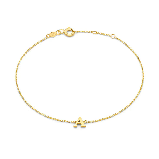 Robyn – Gold Initial Bracelet for Women