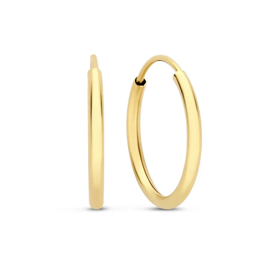 Taissa – Sleek Gold Hoop Earrings
