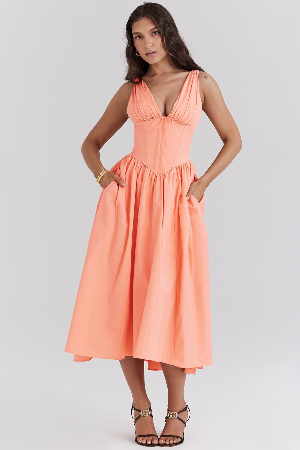 Rosavelle – Garden Bloom Midi Dress for Women