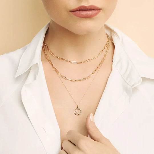 Clea – Zodiac Gold Pendant Necklace for Women