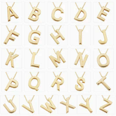 Alyssa – Gold Initial Pendant Necklace for Women