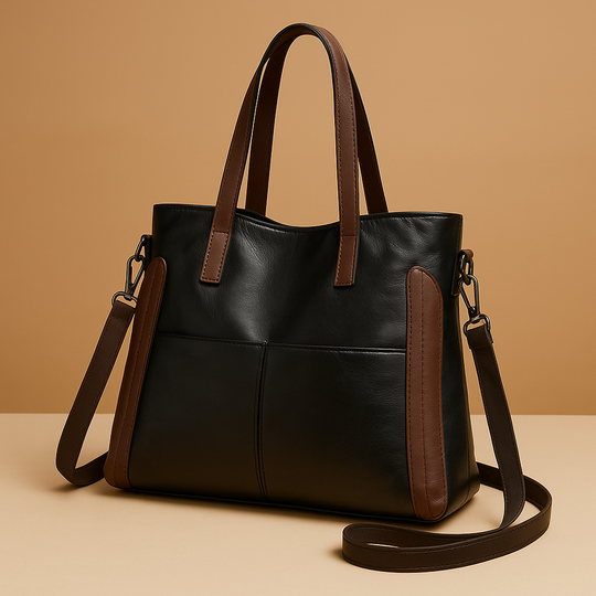Aaliyah – Classic Leather Tote Bag for Women
