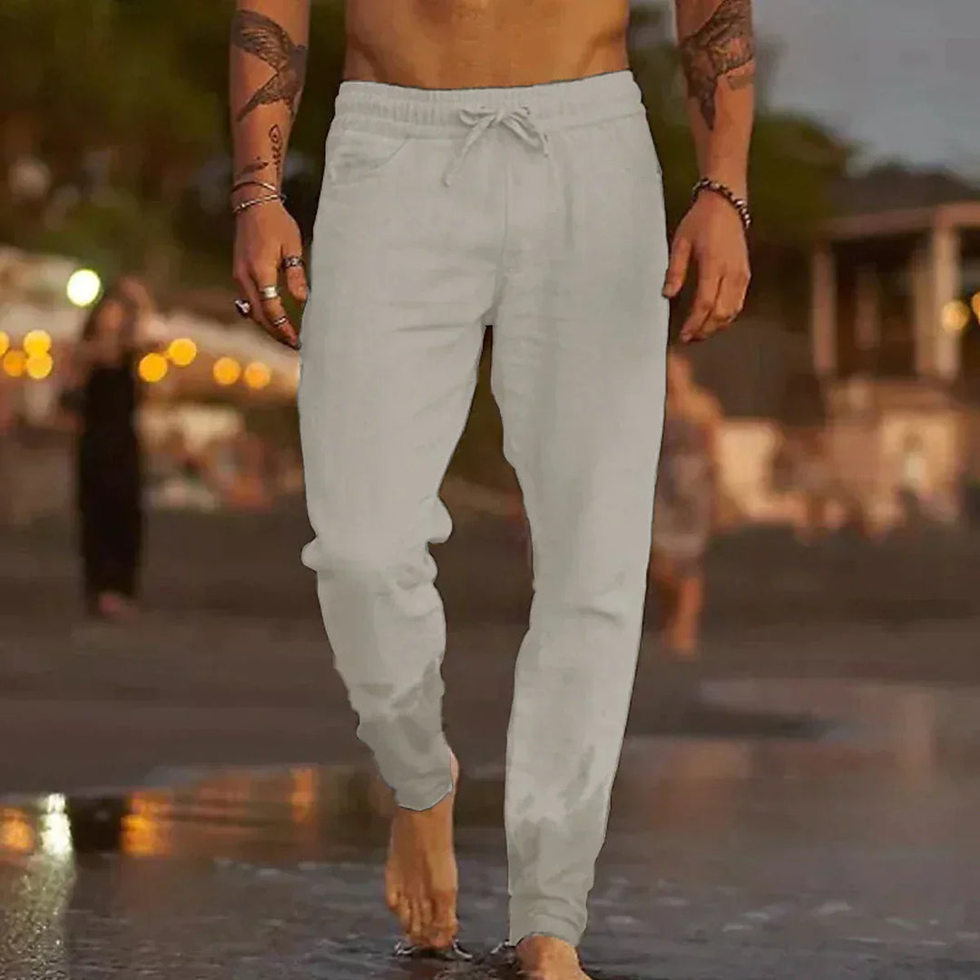 Logan - Shoreline Linen Beach Pants