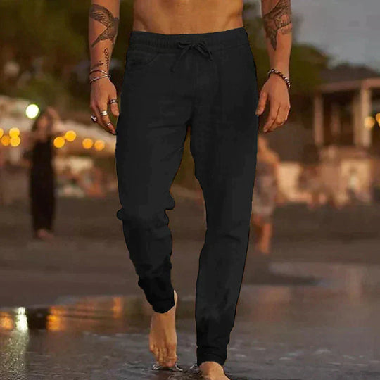 Logan - Shoreline Linen Beach Pants