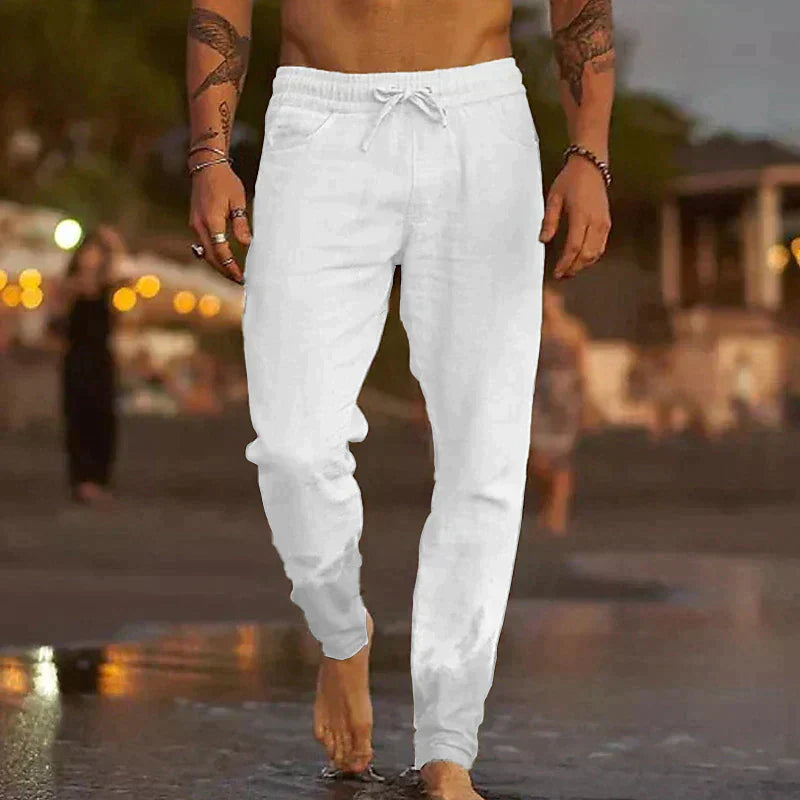 Logan - Shoreline Linen Beach Pants