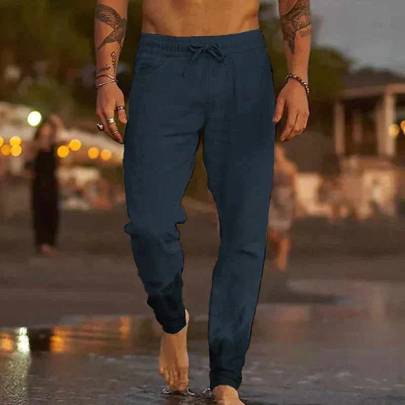 Logan - Shoreline Linen Beach Pants