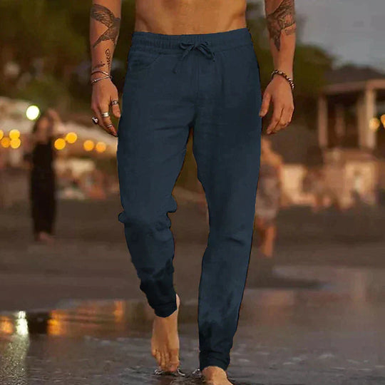 Logan - Shoreline Linen Beach Pants