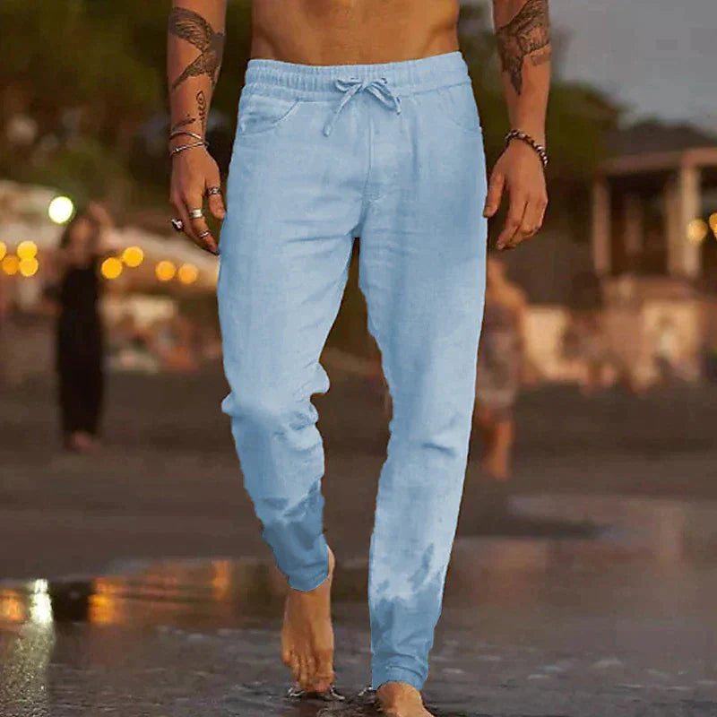 Logan - Shoreline Linen Beach Pants
