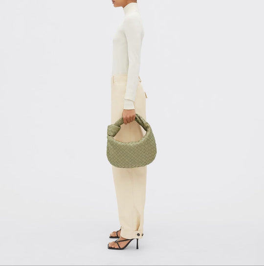 Sadie – Chic Woven Leather Hobo Bag for Women