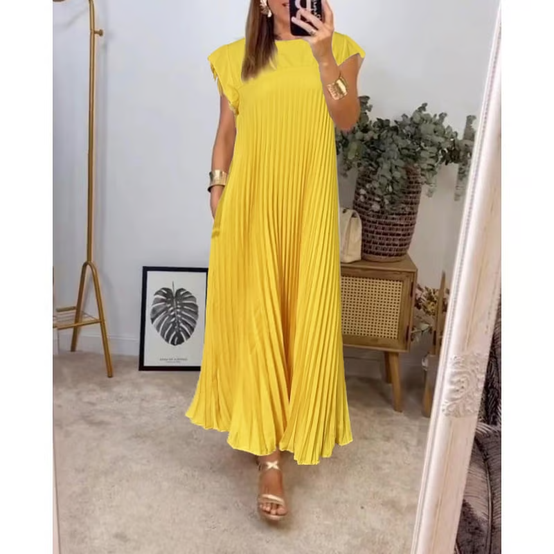 Morgan – Sleeveless Pleated Maxi Dress