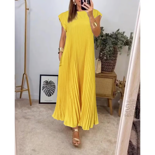 Morgan – Sleeveless Pleated Maxi Dress