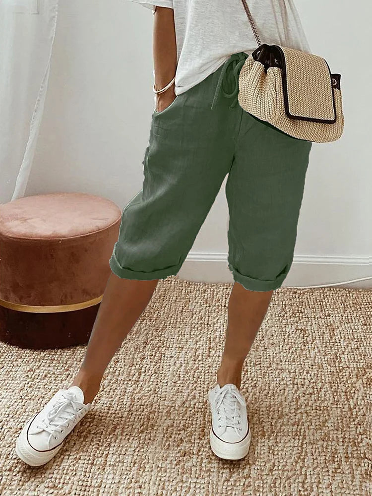 Allie – Casual Drawstring Bermuda Shorts for Women