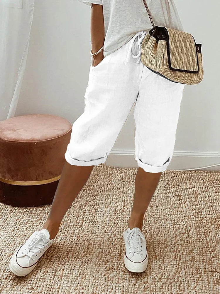 Allie – Casual Drawstring Bermuda Shorts for Women