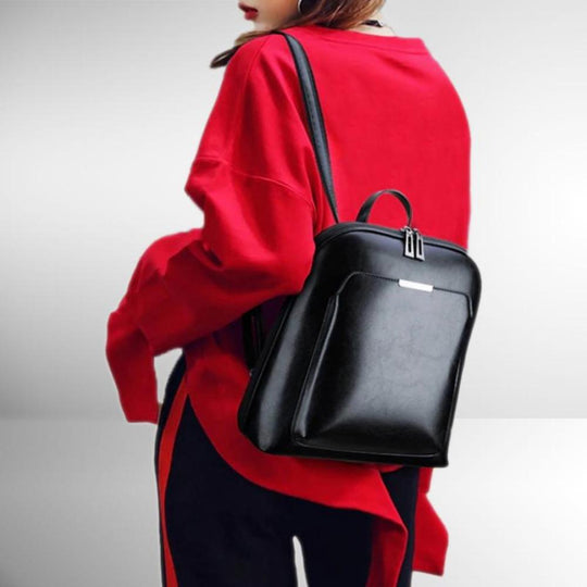 Classic Double-Zipper Backpack - Sleek Design
