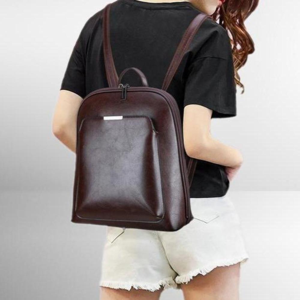 Classic Double-Zipper Backpack - Sleek Design