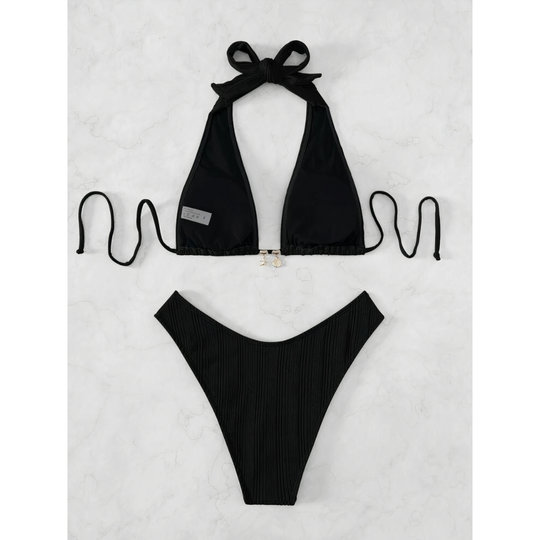 Nerina – Cutout Halter One-Piece Swimsuit