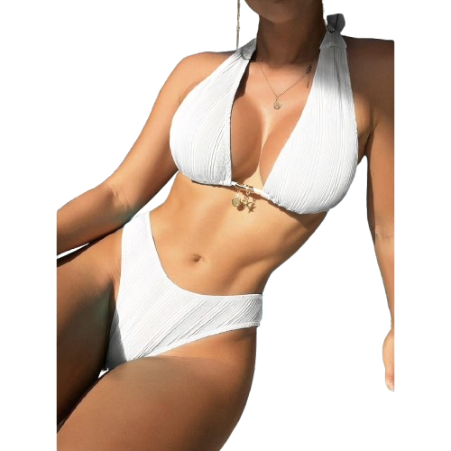 Nerina – Cutout Halter One-Piece Swimsuit