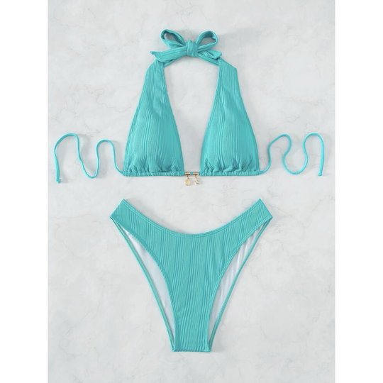 Nerina – Cutout Halter One-Piece Swimsuit