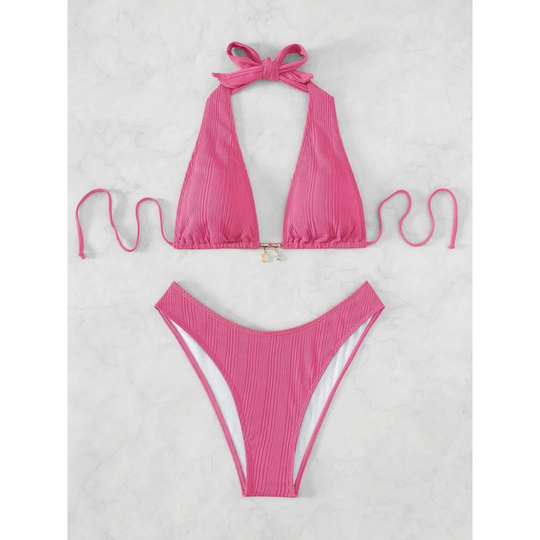 Nerina – Cutout Halter One-Piece Swimsuit
