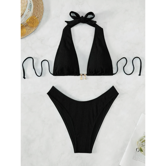 Nerina – Cutout Halter One-Piece Swimsuit