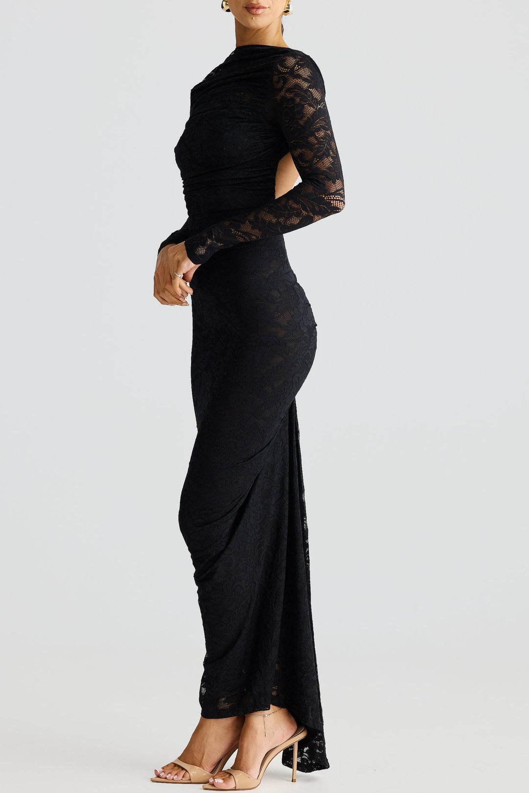 Marianne – Long Sleeve Lace Evening Gown for Women