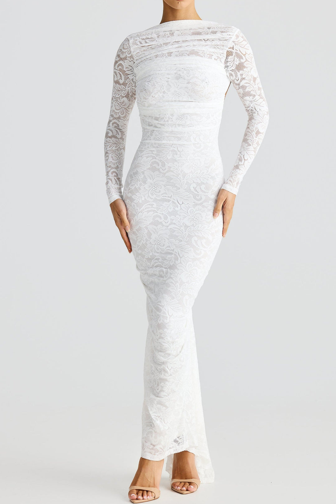 Marianne – Long Sleeve Lace Evening Gown for Women