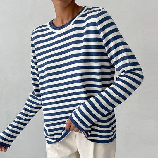 Donna – Classic Striped Long Sleeve Tee for Women
