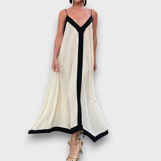 Cirema – Maxi Dress with Contrast Edge