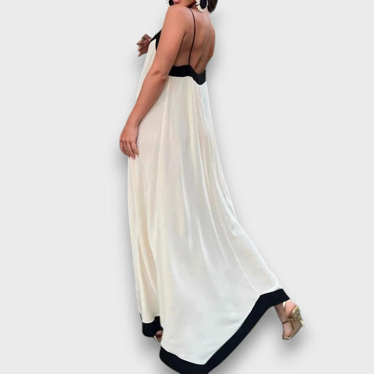 Cirema – Maxi Dress with Contrast Edge