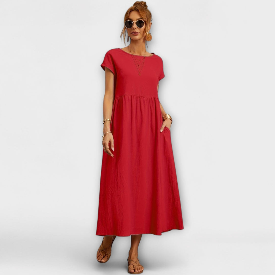 Evania – Loose Falling Summer Dress with Pockets