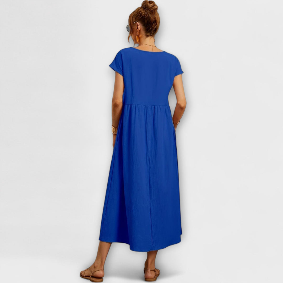 Evania – Loose Falling Summer Dress with Pockets