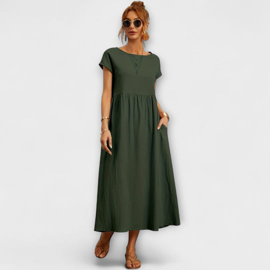 Evania – Loose Falling Summer Dress with Pockets