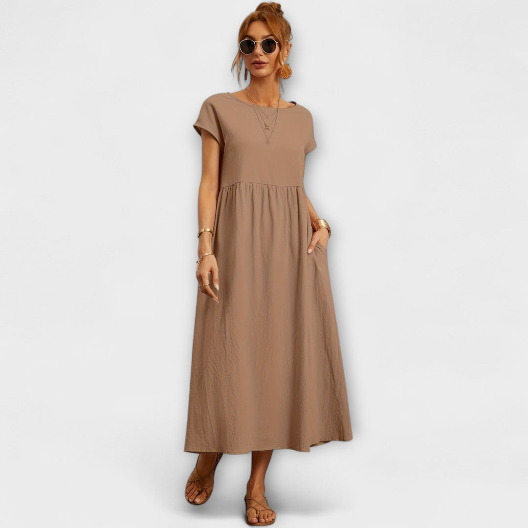 Evania – Loose Falling Summer Dress with Pockets