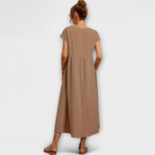 Evania – Loose Falling Summer Dress with Pockets